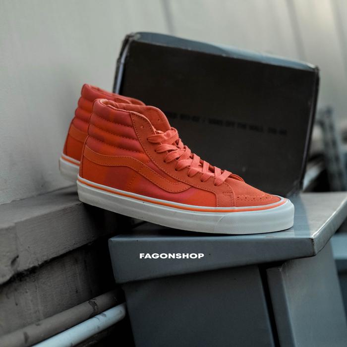 VANS SK8-HI VAULT OG LX X UNDEFEATED LOGO ORANGE ORIGINAL 100% - BNIB