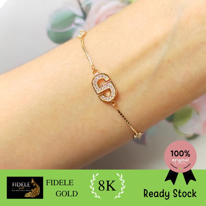 Gelang Fashion CD gelang permata emas asli christian gelang emas 375