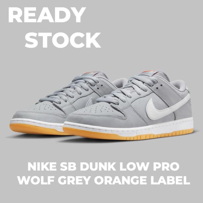 Sneakers Nike SB Dunk Low Pro Wolf Grey Orange Label
