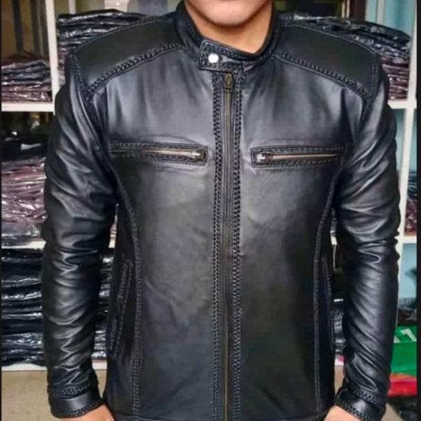 Jaket Kulit Sulam Kambing Garut