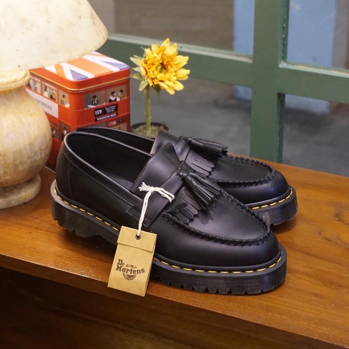 DR. MARTENS ADRIAN BEX LOAFERS BLACK SMOOTH UNISEX ORIGINAL BNIB