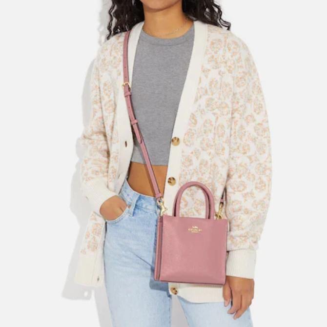 Coach Mini cally crossbody true pink