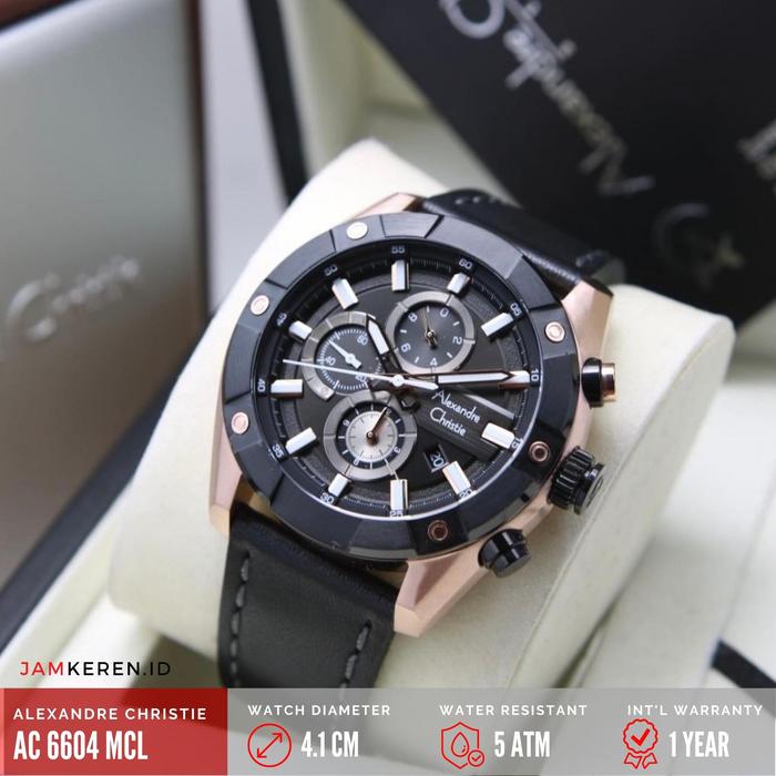 Jam Tangan Pria Alexandre Christie 6604 AC 6604 AC6604 MC Original