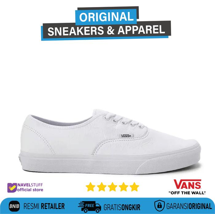 VANS Authentic Tumble Leather Triple Full White/True White
