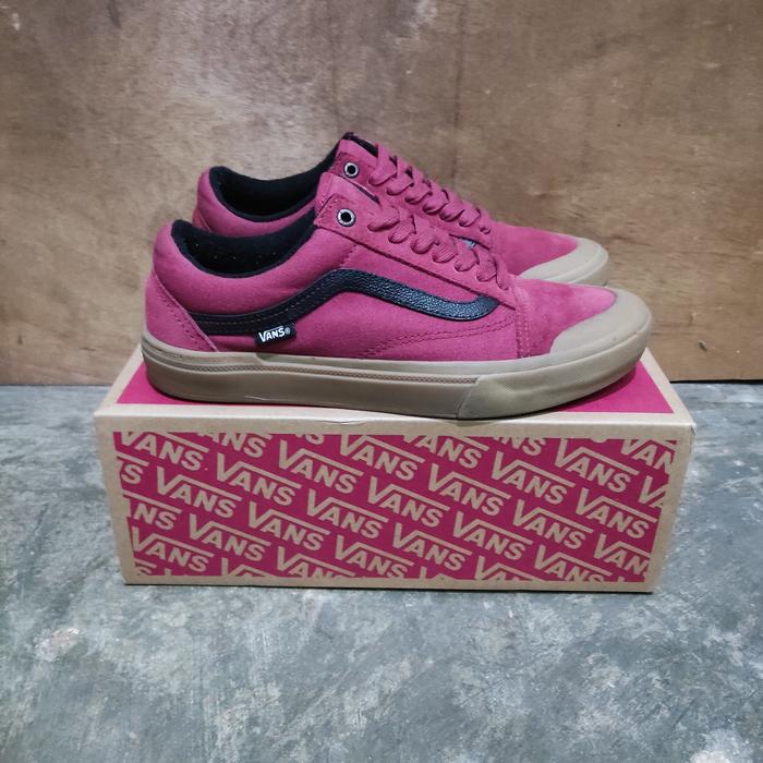 Vans Old Skool Pro BMX Ty Morrow Maroon/Gum Original resmi