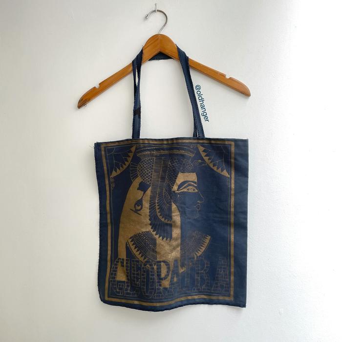 UNISEX - Cleopatra Navy Tote Bag (Original from Egypt)