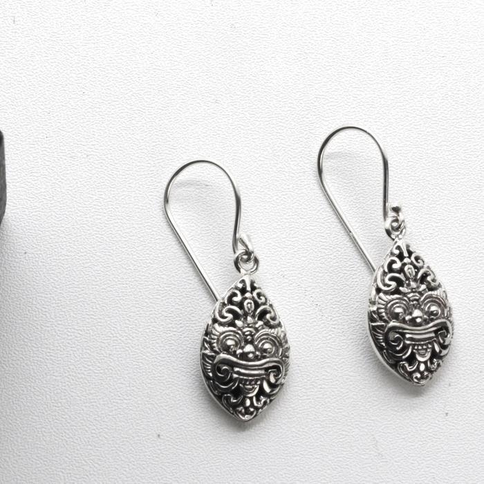 ANTING PERAK BAKAR ANTING BARONG BALI PERAK 925