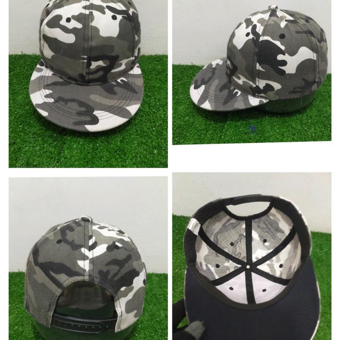 Topi Snapback Camo Army