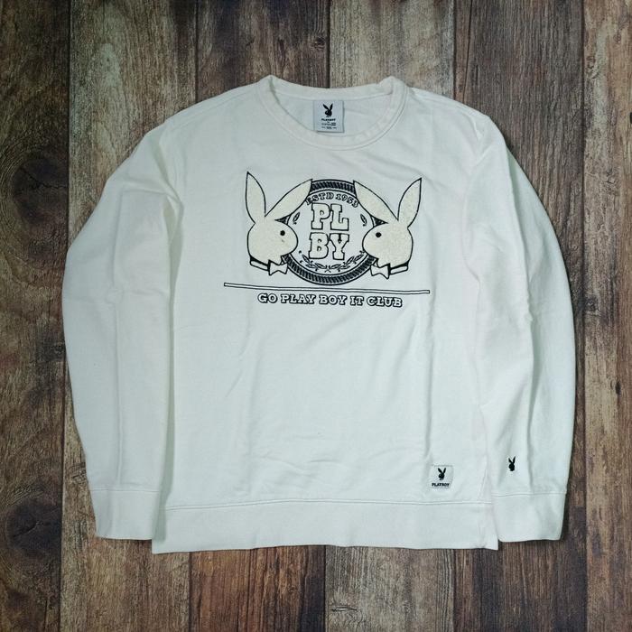 crewneck sweater topten x playboy