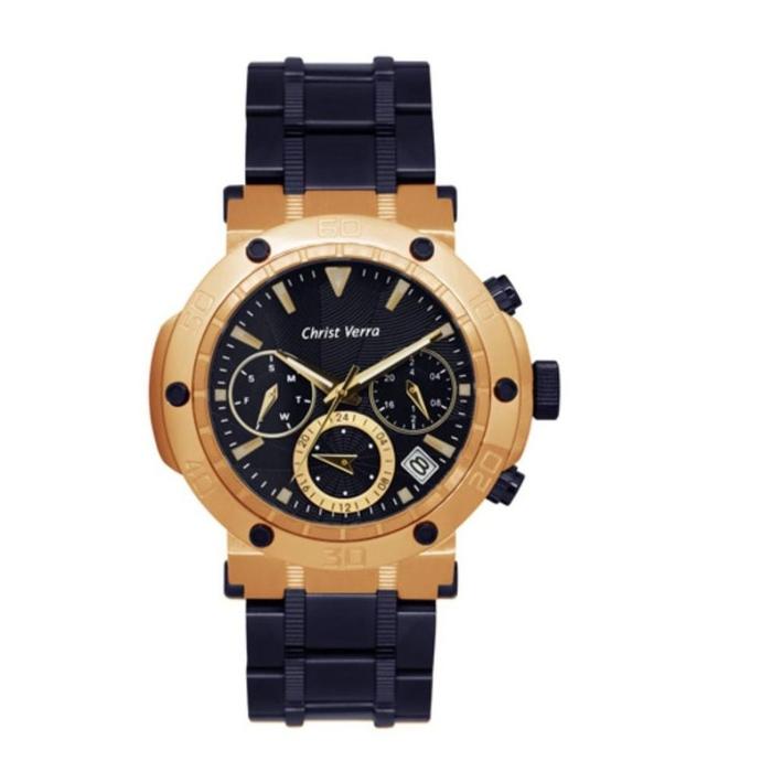 JAM TANGAN CHRIST VERRA CV 52283L-1J WANITA ROSEGOLD BLUE ORIGINAL