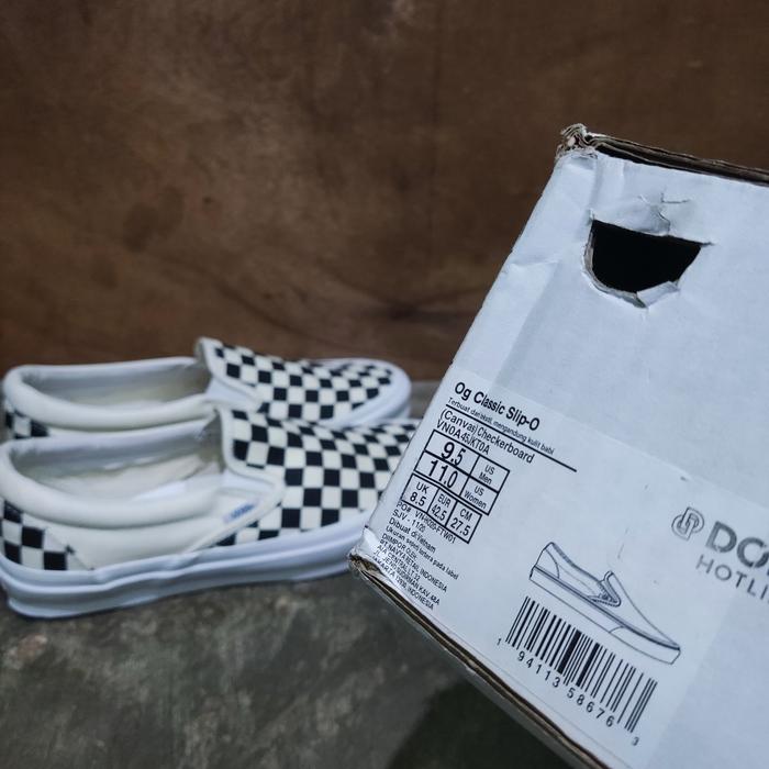 Vans Vault OG Slip-On LX Checkerboard original resmi PT Navya