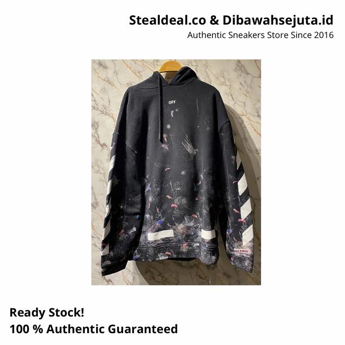 OFF WHITE GALAXY BRUSHED HOODIE