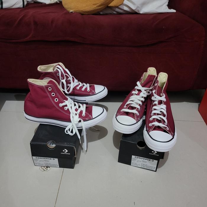 Converse Ctas high maroon M9613C original bnib resmi