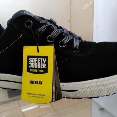Sepatu Safety Jogger Obelix (Black) s3 Original - Hitam,