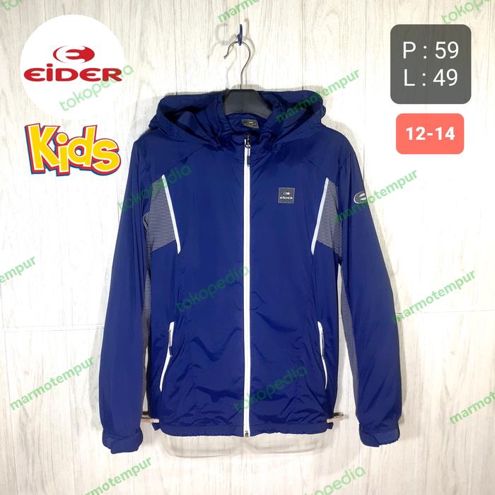 Jaket Olahraga Outdoor Running Windbreaker Anak Remaja EIDER Xenoa Usia 121314 Second Original