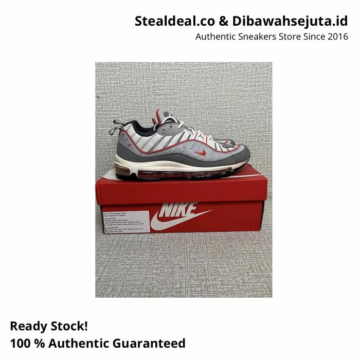 NIKE AIRMAX 98 GREY RED