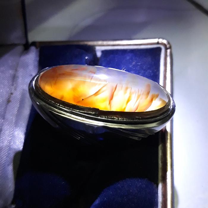 Batu Pandan Sisik Arwana Merah Barang Lawas Natural Sisik Alam LANGK