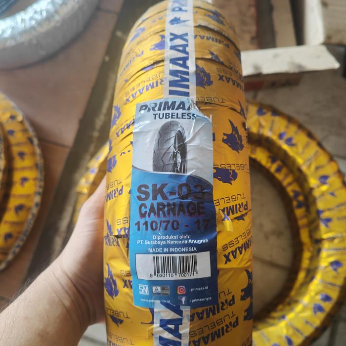 ban luar primax tubeless 110/70-17 sk03