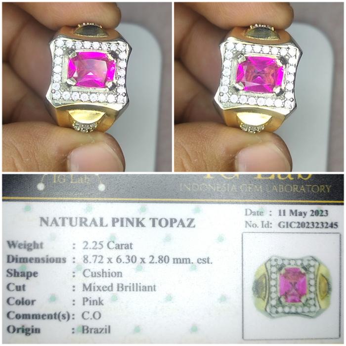 natural pink topaz
