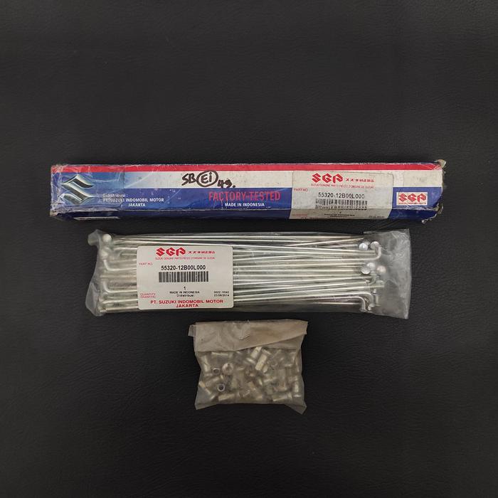jari jari jeruji velg pelek roda depan suzuki RGR150 RGR 150 original