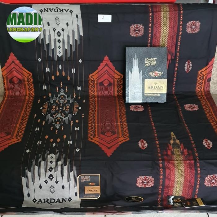 kain sarung Ardan sgj gold series hitam putih & warna by ketjubung