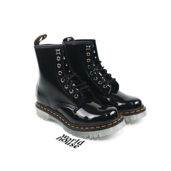 Dr martens 1460 iced black patent lamper original 8 eye hole