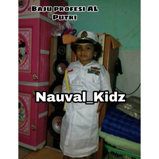 . BAJU PROFESI TNI - AL / KOSTUM SERAGAM ANGKATAN LAUT ANAK PUTRI /