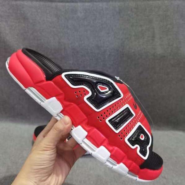 Nike Air More Uptempo Slide Black Red