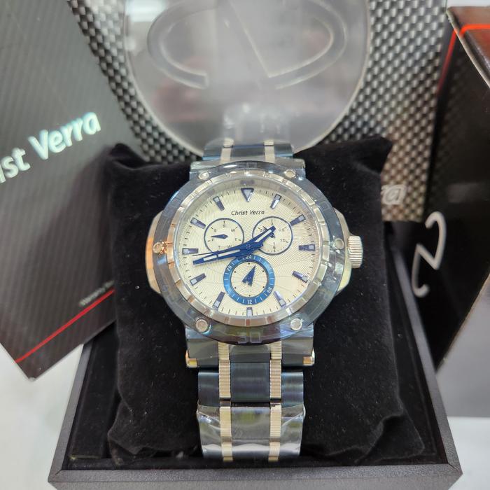 Jam tangan pria Christ Verra CV 52283 CV52283 Original Garansi Resmi