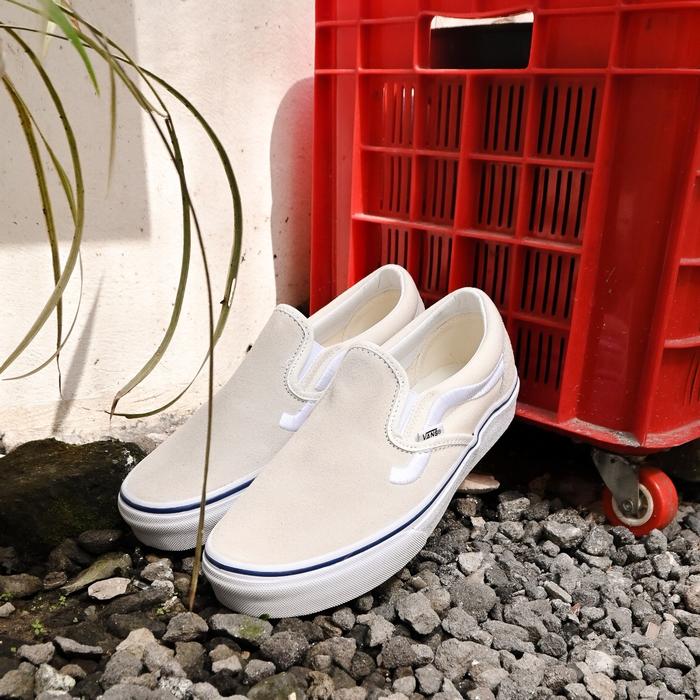 Vans Slip On Side Stripe White Original