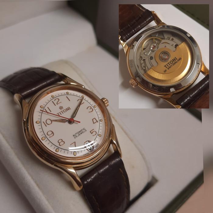 RARE Jam Titoni 7369 Automatic Vintage Swiss Omega Longines Rado Seiko