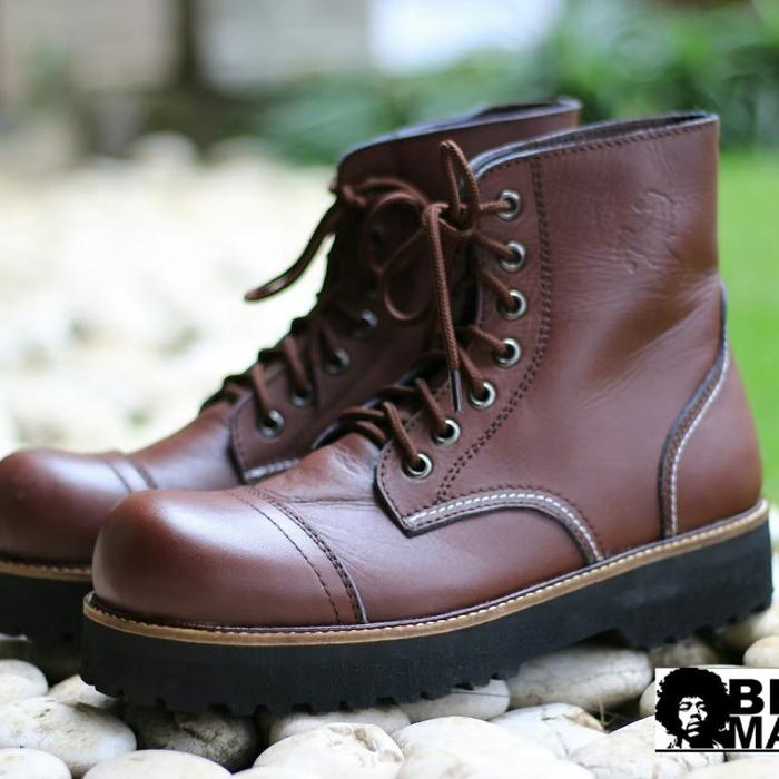 SEPATU BOOT KULIT ASLI PIEDE PLIABLE BROWN MARUN ORIGINAL