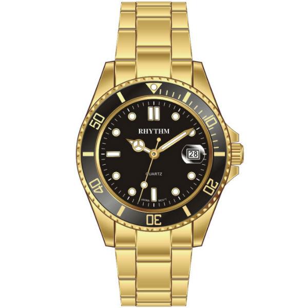 JAM TANGAN PRIA RHYTHM RQ1601S11 RQ1601 S11 STAINLESS STEEL