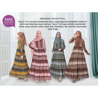 Qonitah Project Gamis Dewasa GDH 20 Dress Muslimah Humaima Busana Muslim QP01