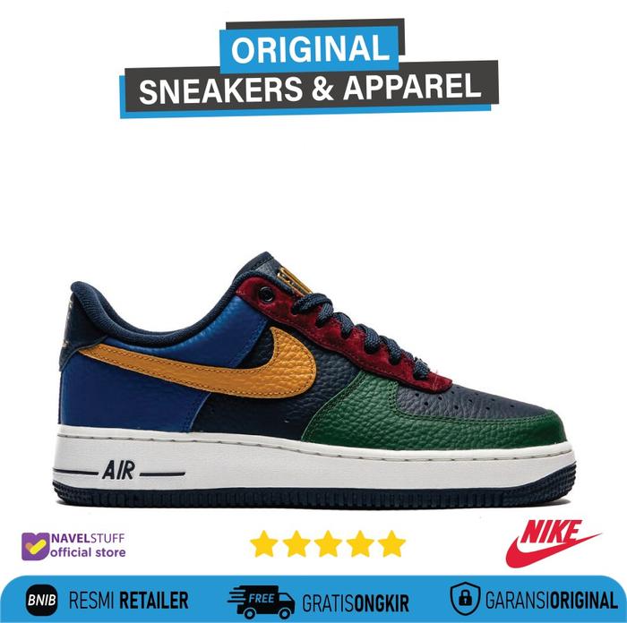 NIKE Air Force 1 '07 Low LX Gorge Green Gold Suede Obsidian Original