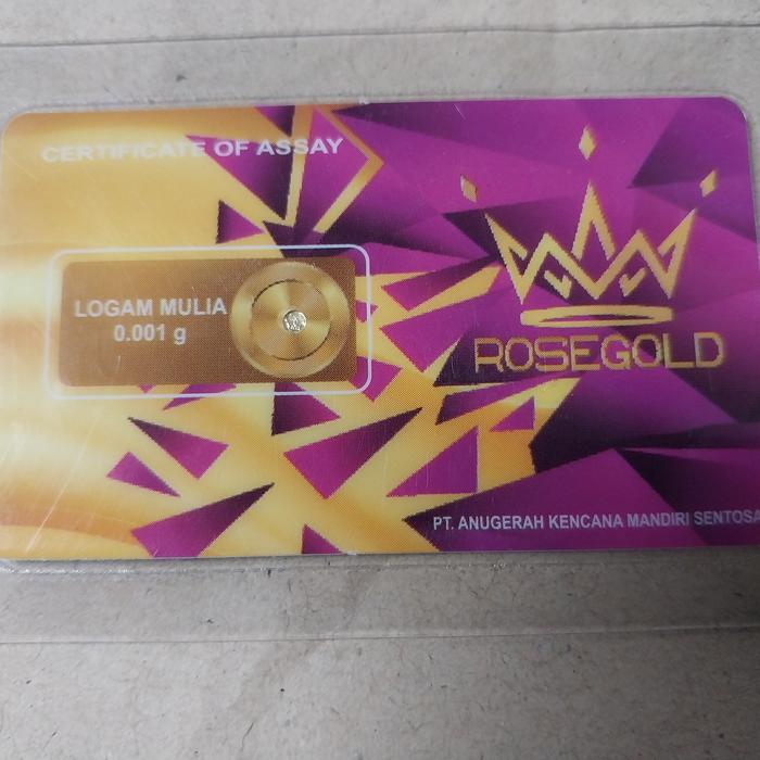 logam mulia baby gold 0.001 gram emas 24 karat