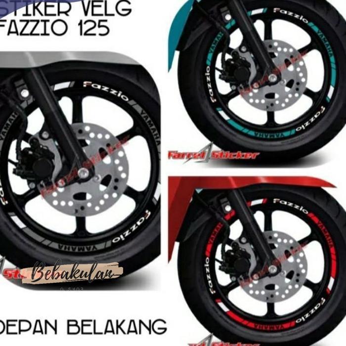 Stiker Velg Fazzio Stiker Pelek Fazzio 125 Menyala Terjangkau