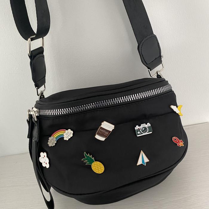 TAS SELEMPANG WANITA NYLON BANGKOK / TAS PIN NYLON BANGKOK