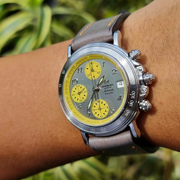 Ori 90s Raymond Weil Automatic Chronograph tri compax speedmaster iwc