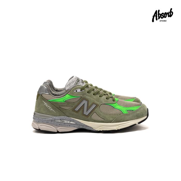 New Balance 990v3 x Patta (Olive) Made in USA M990PP3 990 V3
