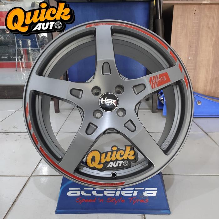 Velg Mobil Baru Ring18 Pelek Racing Hsr Pente R18 Single Pcd 4X100 R18