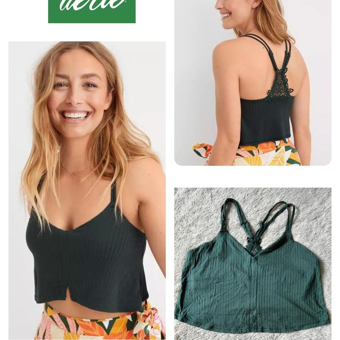 Croptop Bralette Cotton by Aerie