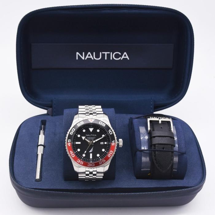 NAUTICA NAPPBF145 - Jam Tangan Pria Analog ORIGINAL - Stainless Steel Kulit Watches