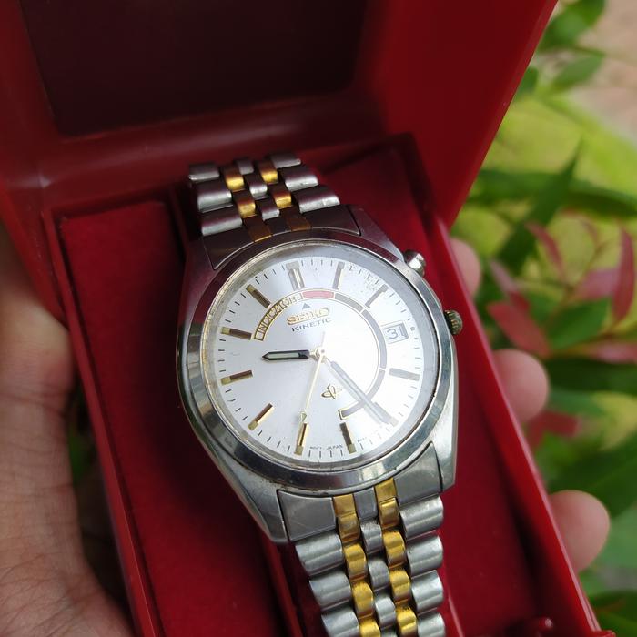 Jam tangan Kinetic Seiko Japan original vintage jadul kuno quartz auto
