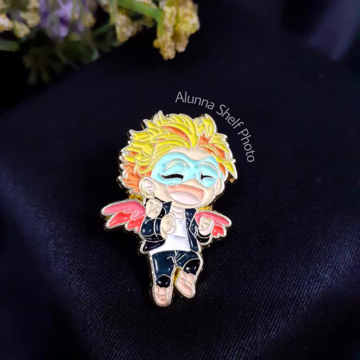 Pin Enamel My Hero Academia Hawk Chibi | Brooch Aksesoris Bros