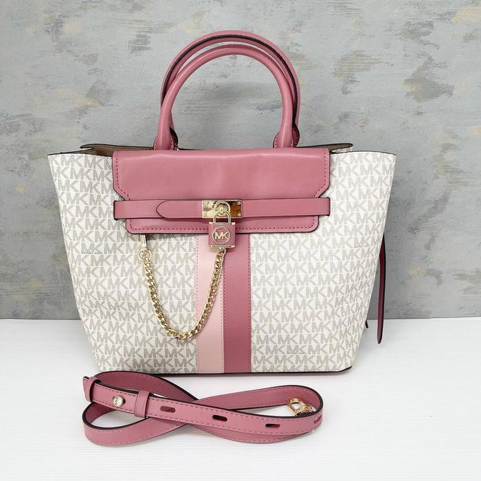 TAS MK HAMILTON LARGE BELTED SATCHEL SMOKEY ROSE