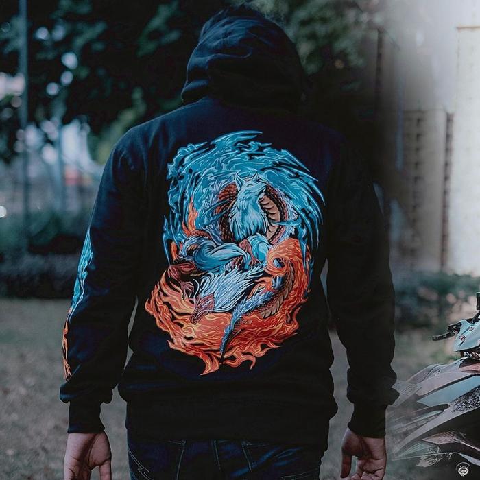 Hoodie White Fox Project WFP X Eager Beaver not Prostreet | Size L