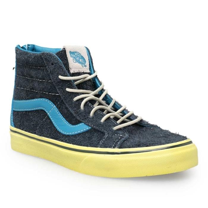Sepatu Vans Pria Sk8 Hi Indian Zip Blue Sneakers Original