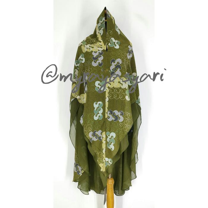 khimar  Syari sisesa kheyyrah army green
