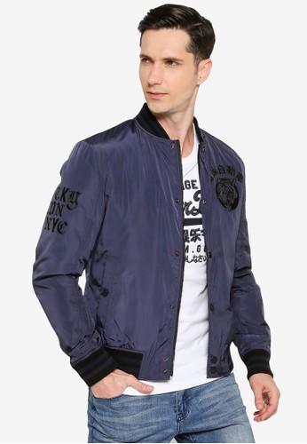Baju jaket Pria Superdry Blamore Collegiate Bomber Jacket - Original